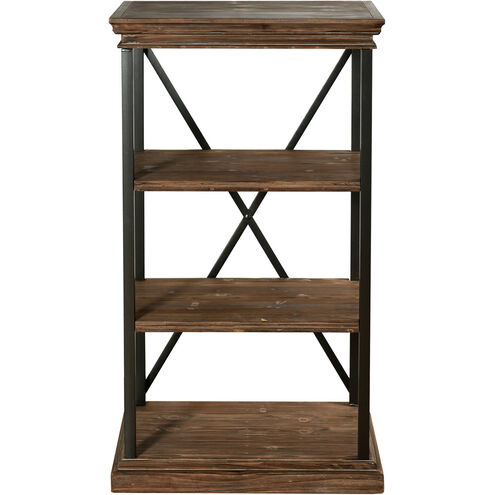 Archer Ridge Black and Driftwood Grey Bookcase