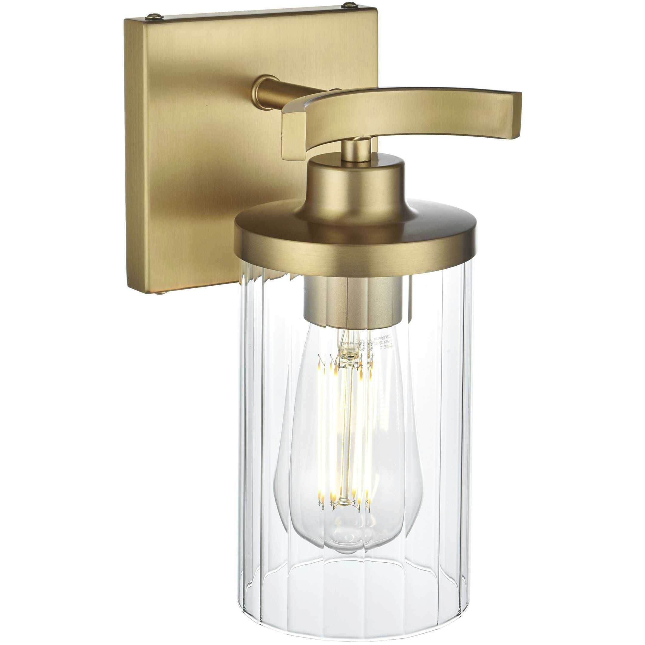 Thane 1 Light 5 inch Satin Gold Bath Sconce Wall Light