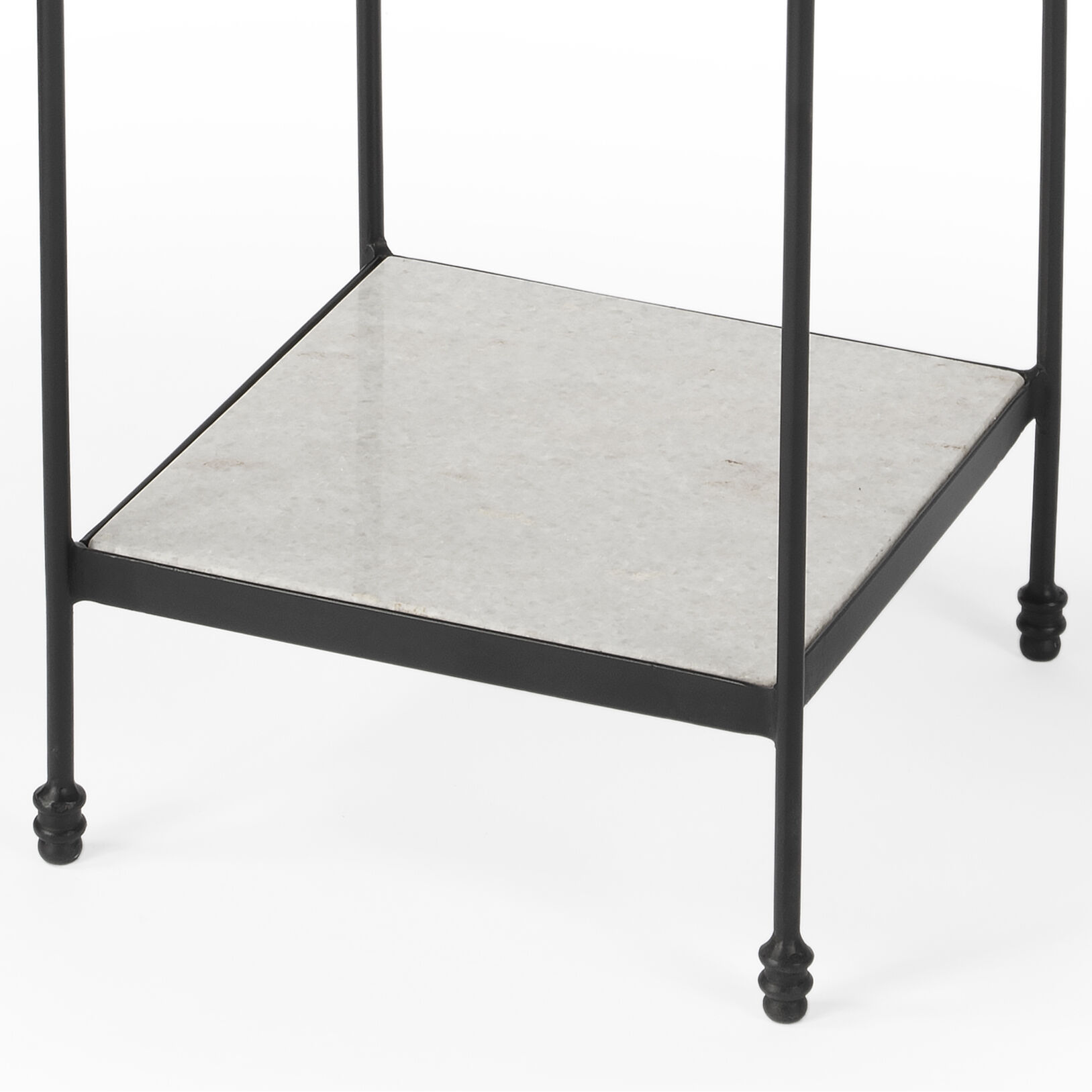 Larkin Marble & Iron 24 X 12 inch Metalworks Accent Table