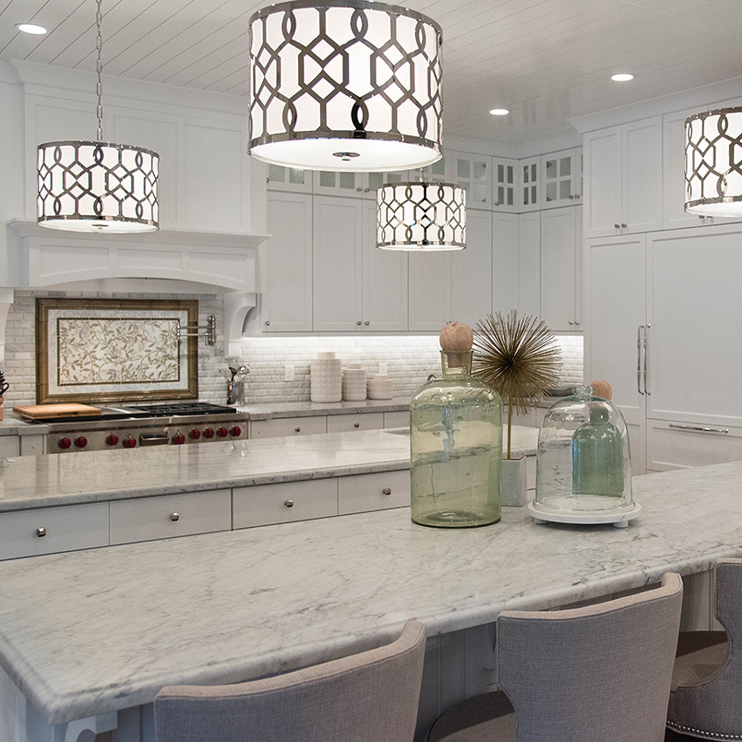 Jennings Pendant Ceiling Light in Polished Nickel