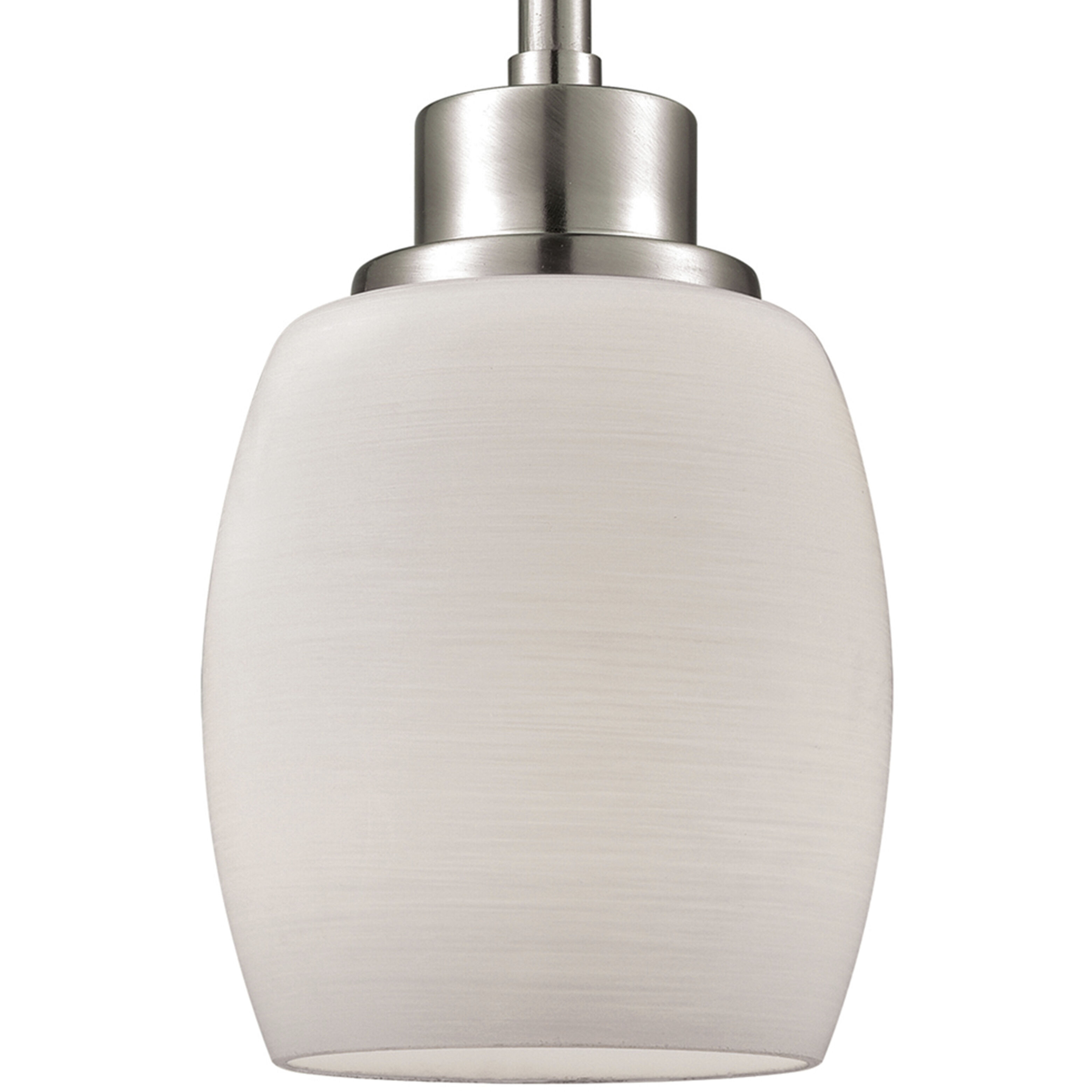 Casual Mission 1 Light 5 inch Brushed Nickel Mini Pendant Ceiling Light