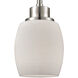 Casual Mission 1 Light 5 inch Brushed Nickel Mini Pendant Ceiling Light