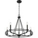 Jody 5 Light 26.5 inch Matte Black Chandelier Ceiling Light