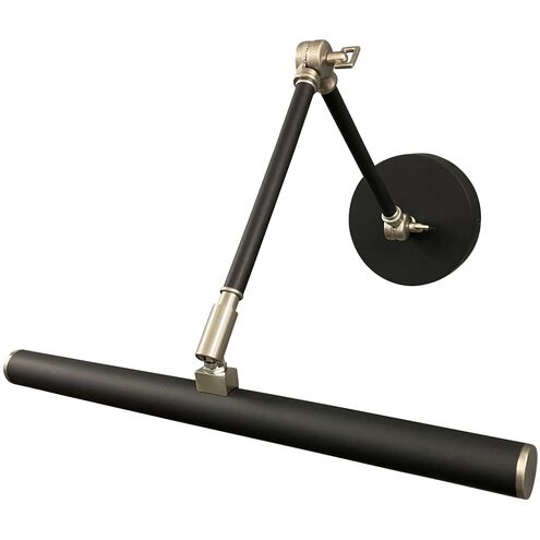 House of Troy Amelia 4.5 watt 14 inch Black and Satin Nickel Picture Light Wall Light DALEDZ14-BLKSN - Open Box