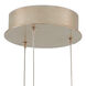 Pepper 3 Light 11.75 inch Painted Silver/Nickel Multi-Drop Pendant Ceiling Light