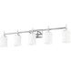 Cadoc 5 Light 40.5 inch Chrome Bath Vanity Light Wall Light
