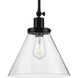 Hinton 1 Light 12 inch Matte Black Pendant Ceiling Light