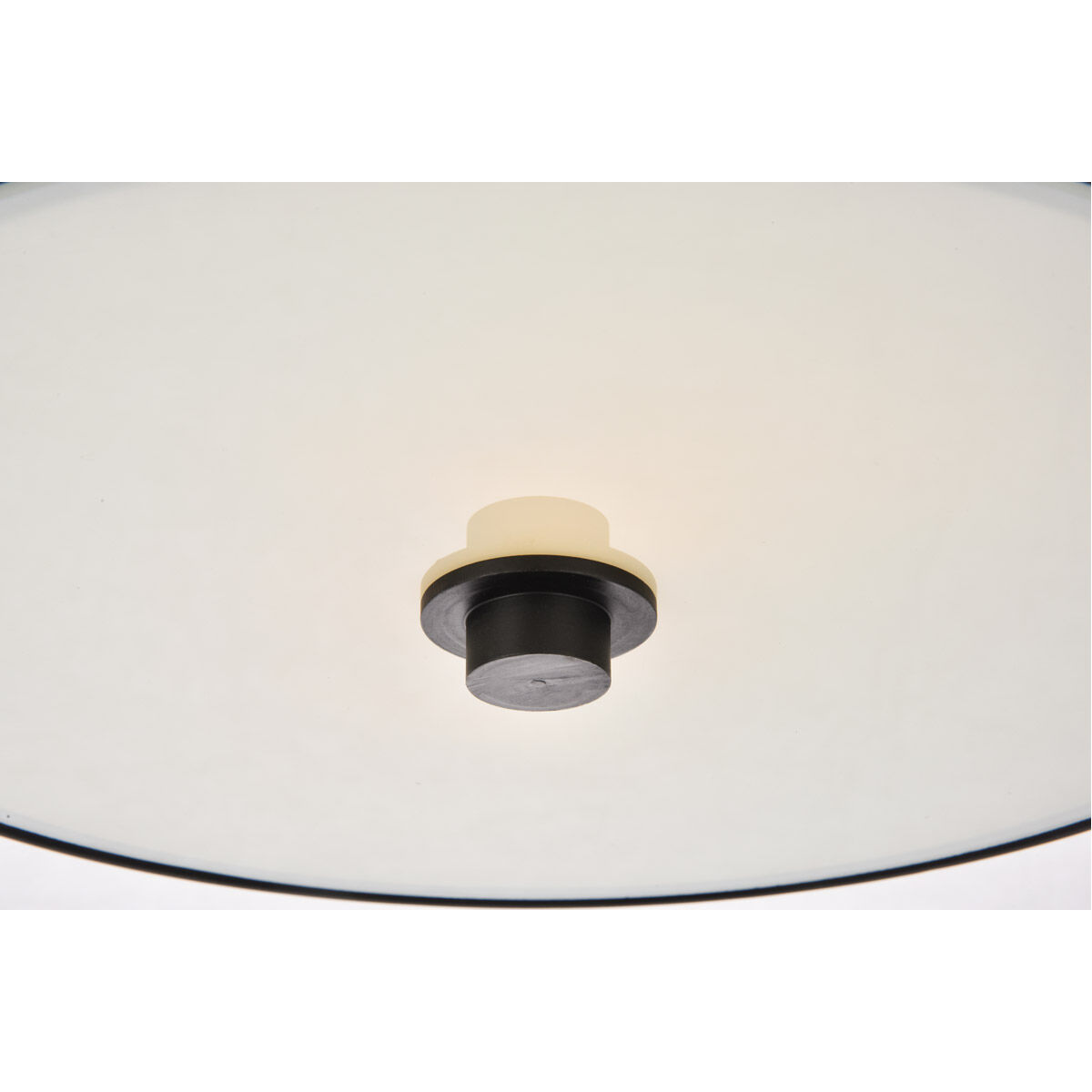 Hadrian 2 Light 12 inch Flat Black and White Flush Mount Ceiling Light
