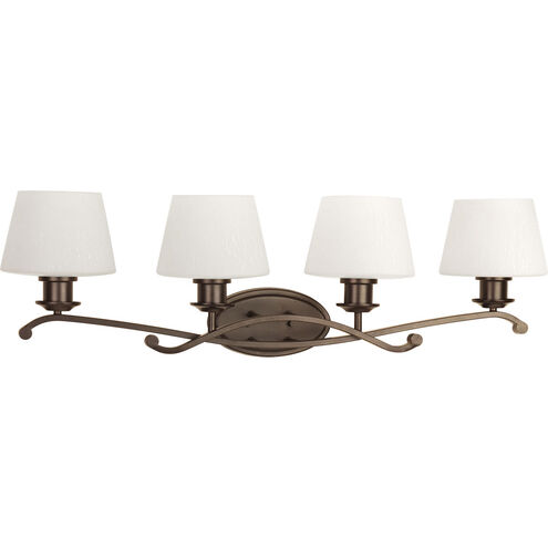 Club 4 Light 34 inch Antique Bronze Bath Light Wall Light