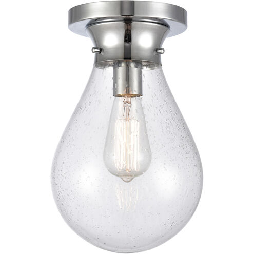 Genesis 1 Light 7.88 inch Polished Chrome Flush Mount Ceiling Light
