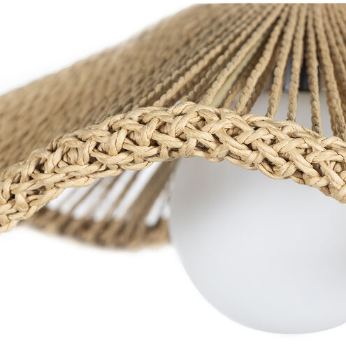 Provence Cafe LED 15.25 inch Natural Pendant Ceiling Light, Small