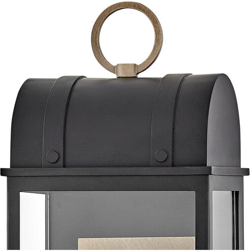 Heritage Campbell Outdoor Wall Mount in Black with Burnished Bronze