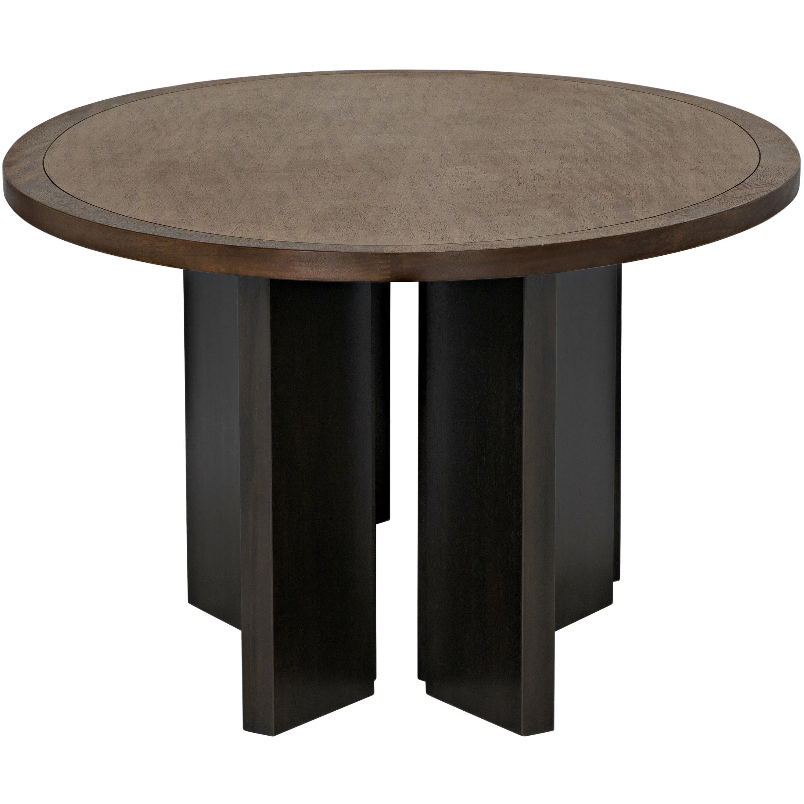 Savage 96 X 50 inch Dark Walnut & Ebony Dining Table