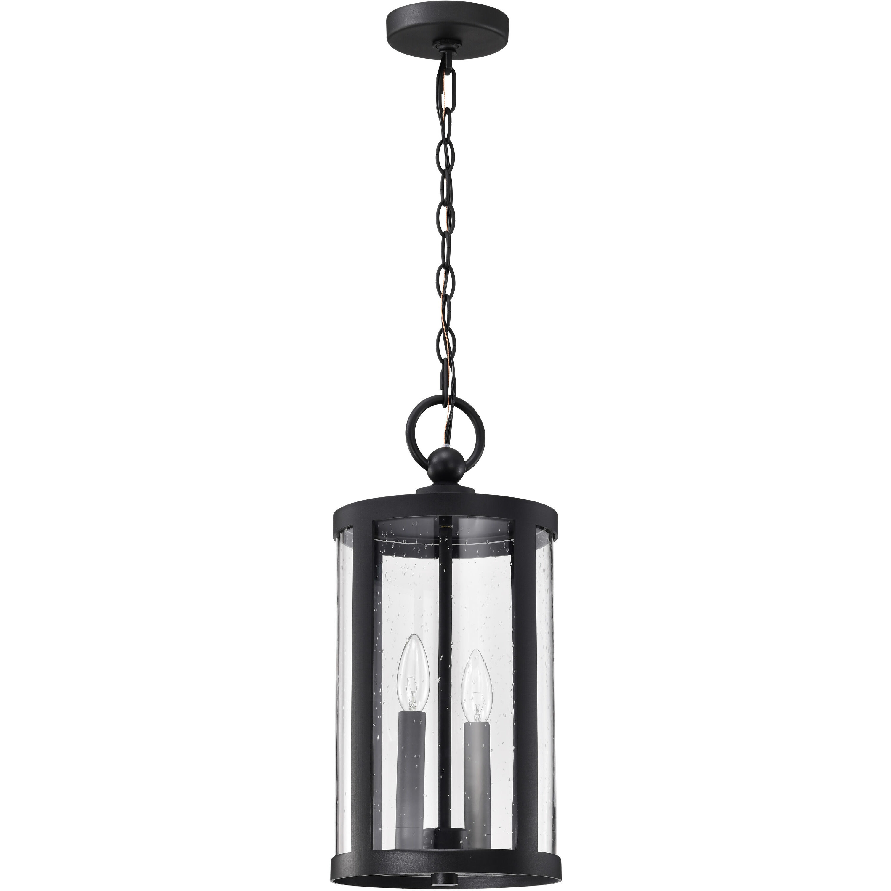 Broadstone 2 Light 8.63 inch Matte Black Outdoor Hanging Light