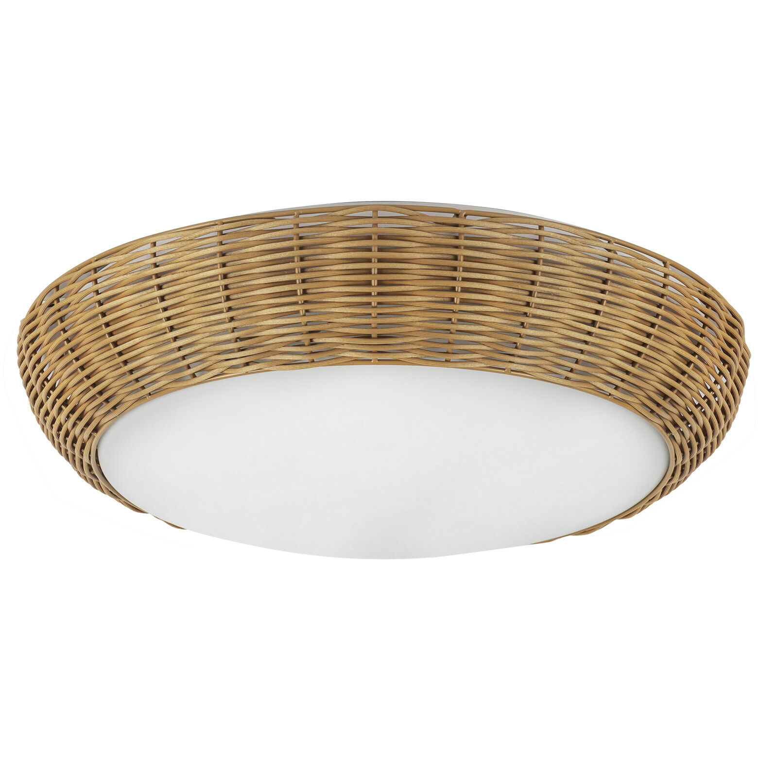 Alora Mood Merida 3 Light 16.75 inch Rattan Flush Mount Ceiling Light