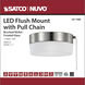 Brentwood LED 8 inch Brushed Nickel Flush Mount Ceiling Light