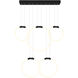 Hoops LED 8 inch Black Chandelier Ceiling Light