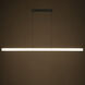 Astoria 1 Light 60 inch Light Stone and Brass Linear Chandelier Ceiling Light
