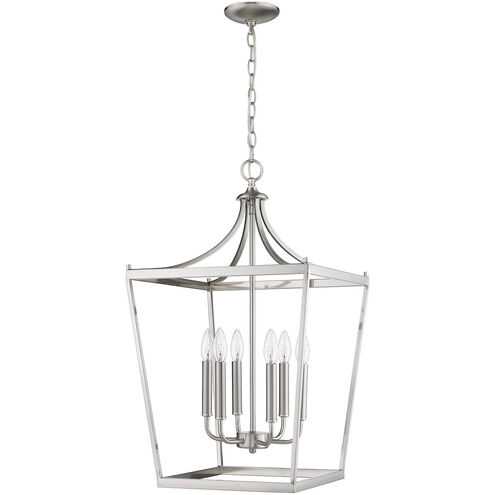 Kennedy 6 Light 16 inch Satin Nickel Chandelier Ceiling Light