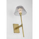 Waterford Blaze Sconce Wall Light in Natural Brass