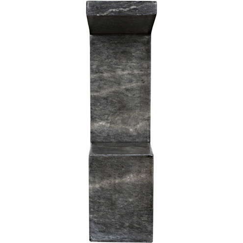 Aero 30 X 17.5 inch Black Marble Side Table