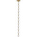 Sean Lavin Collier LED Natural Brass Pendant Ceiling Light, Integrated LED