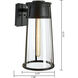 Cone 1 Light 12.75 inch Matte Black Outdoor Wall Sconce