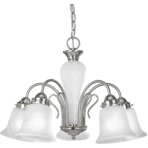 Lang 5 Light 22.75 inch Brushed Nickel Chandelier Ceiling Light