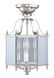 Livingston 3 Light 10 inch Brushed Nickel Convertible Mini Pendant/Ceiling Mount Ceiling Light