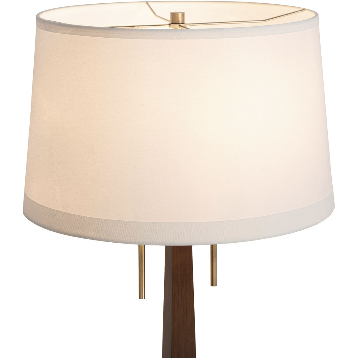 Taper 29 inch 23.00 watt Dark Walnut Wood and Weathered Brass Table Lamp Portable Light