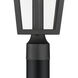 Brenwick 1 Light 17.75 inch Powder Coated Black Outdoor Post Lantern