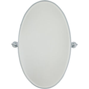Minka-Lavery Pivot Mirrors 36 X 27 inch Chrome Mirror, Oval Beveled 1432-77 - Open Box