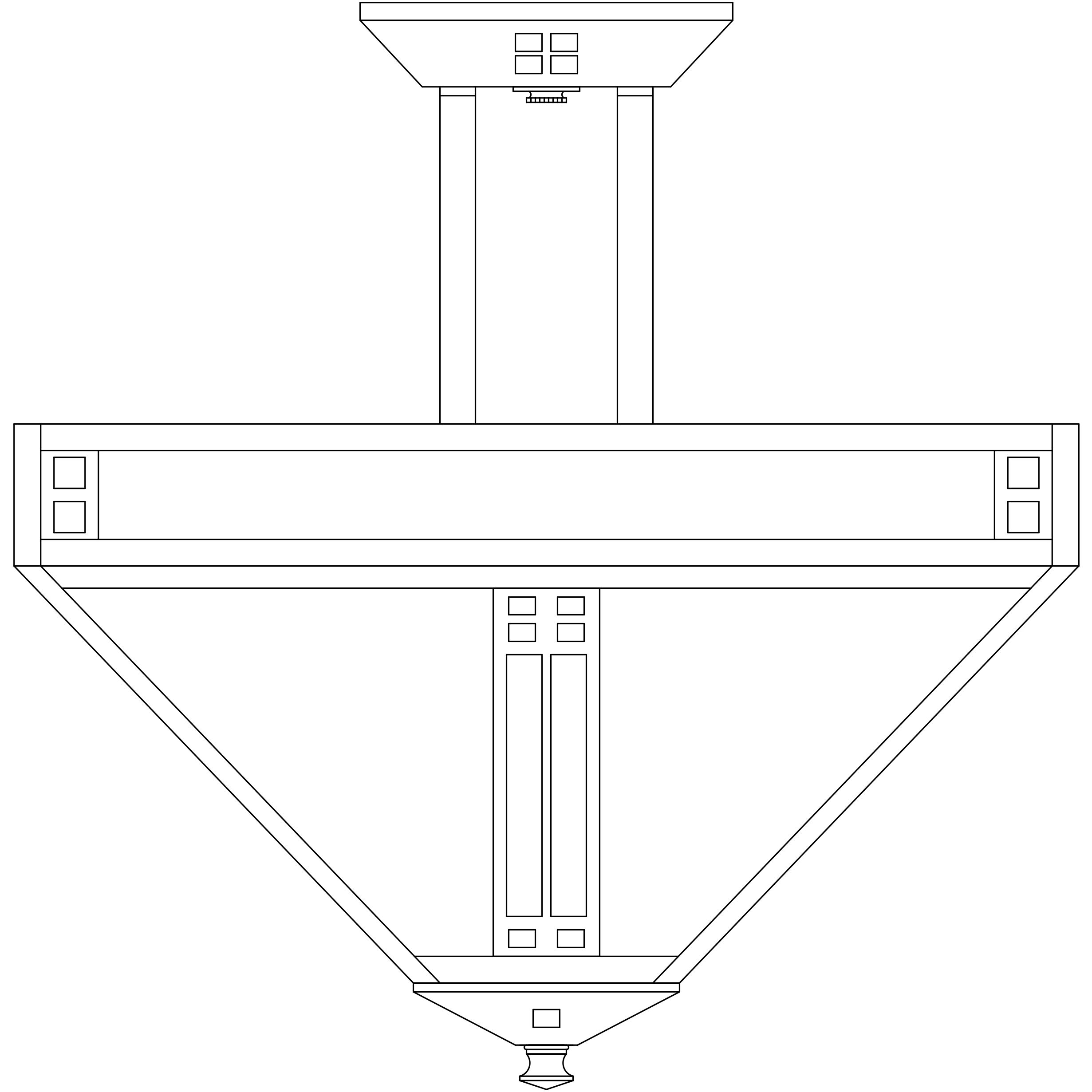 Prairie 4 Light 15 inch Verdigris Patina Semi-Flush Mount Ceiling Light in Frosted