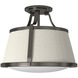 Charlotte 1 Light 16 inch Antique Nickel Indoor Semi-Flush Mount Ceiling Light