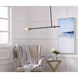 Brees 1 Light 27 inch Black and Brass Pendant Ceiling Light