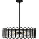 Vera 5 Light 24 inch Matte Black Pendant Ceiling Light