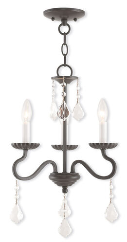 Callisto 3 Light 14 inch English Bronze Mini Chandelier Ceiling Light