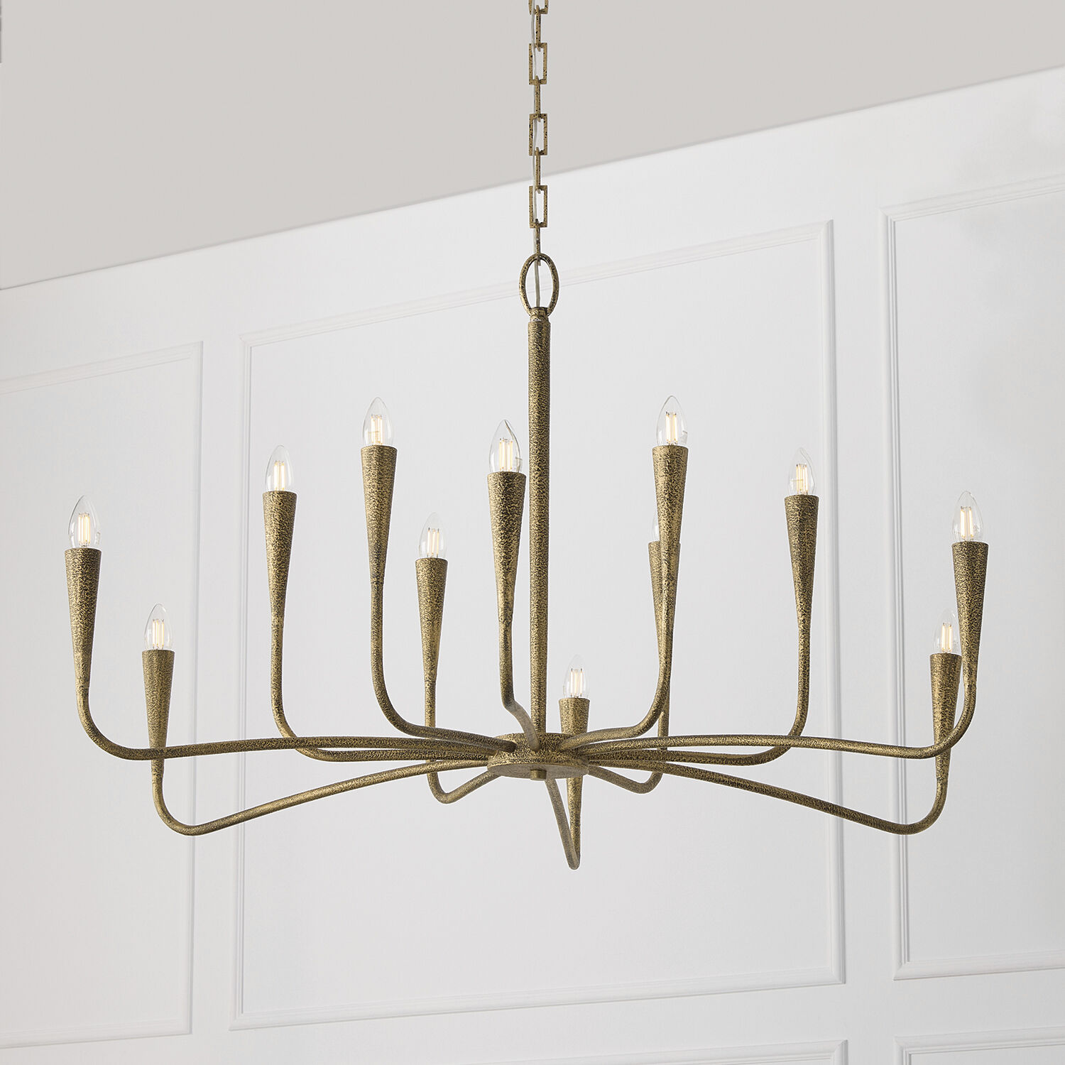 Savari 12 Light 46 inch Artisan Gold Chandelier Ceiling Light