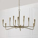 Savari 12 Light 46 inch Artisan Gold Chandelier Ceiling Light