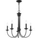 Estate 5 Light 25 inch Black Chandelier Ceiling Light