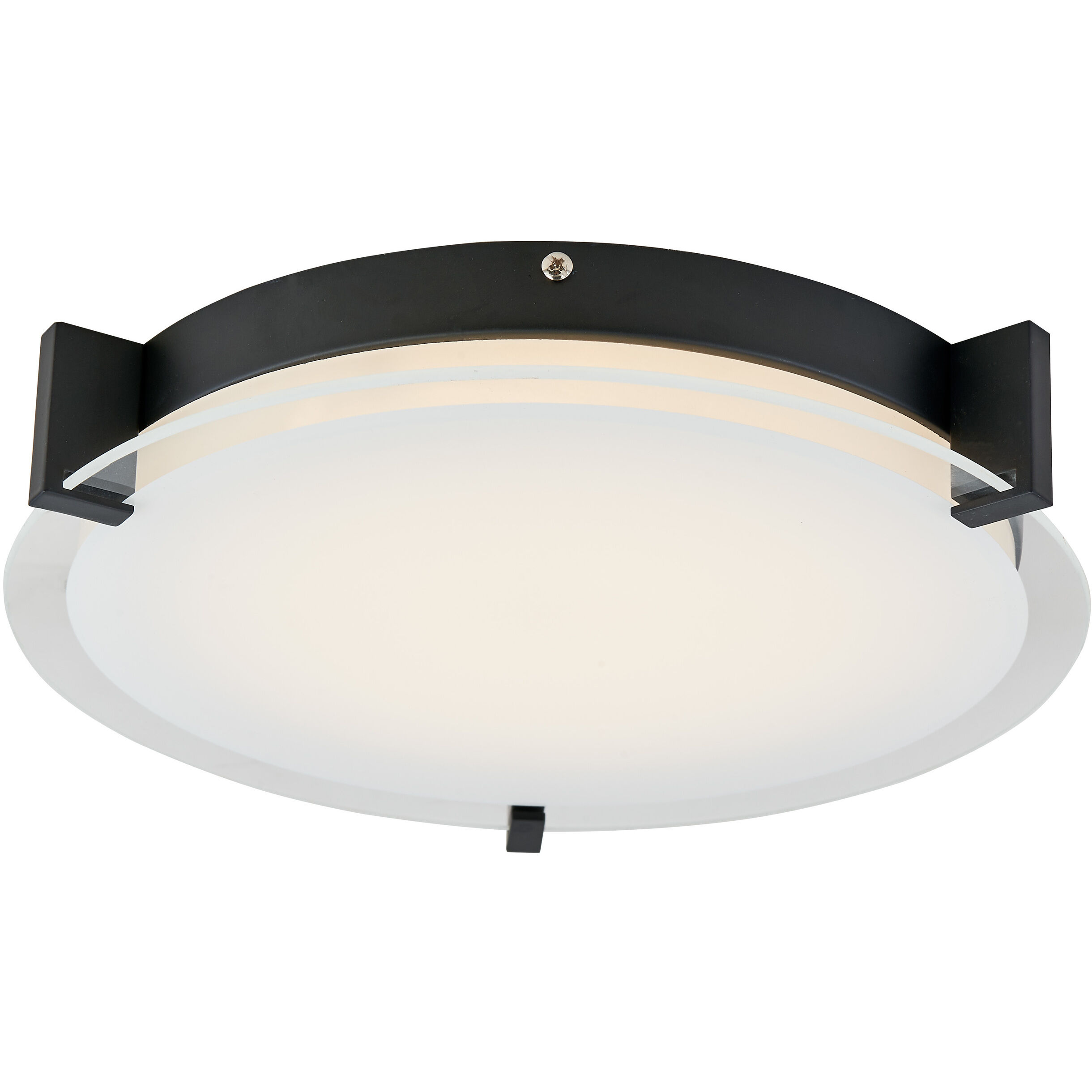 Matrix LED 11.8 inch Black Flush Mount Ceiling Light