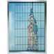 Chrysler Blue with Silver Leaf Framed Wall Art