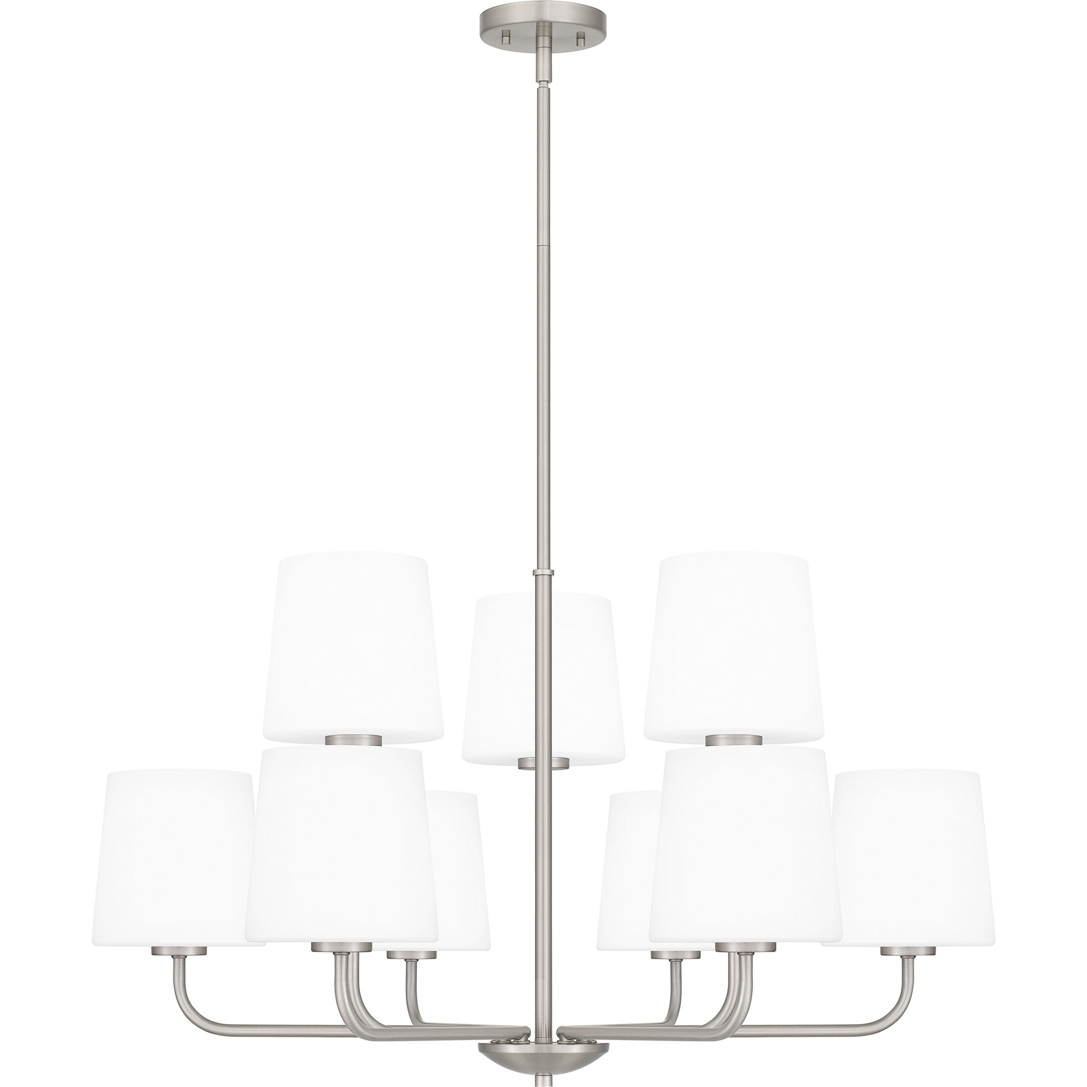 Gallagher 9 Light 32 inch Brushed Nickel Chandelier Ceiling Light