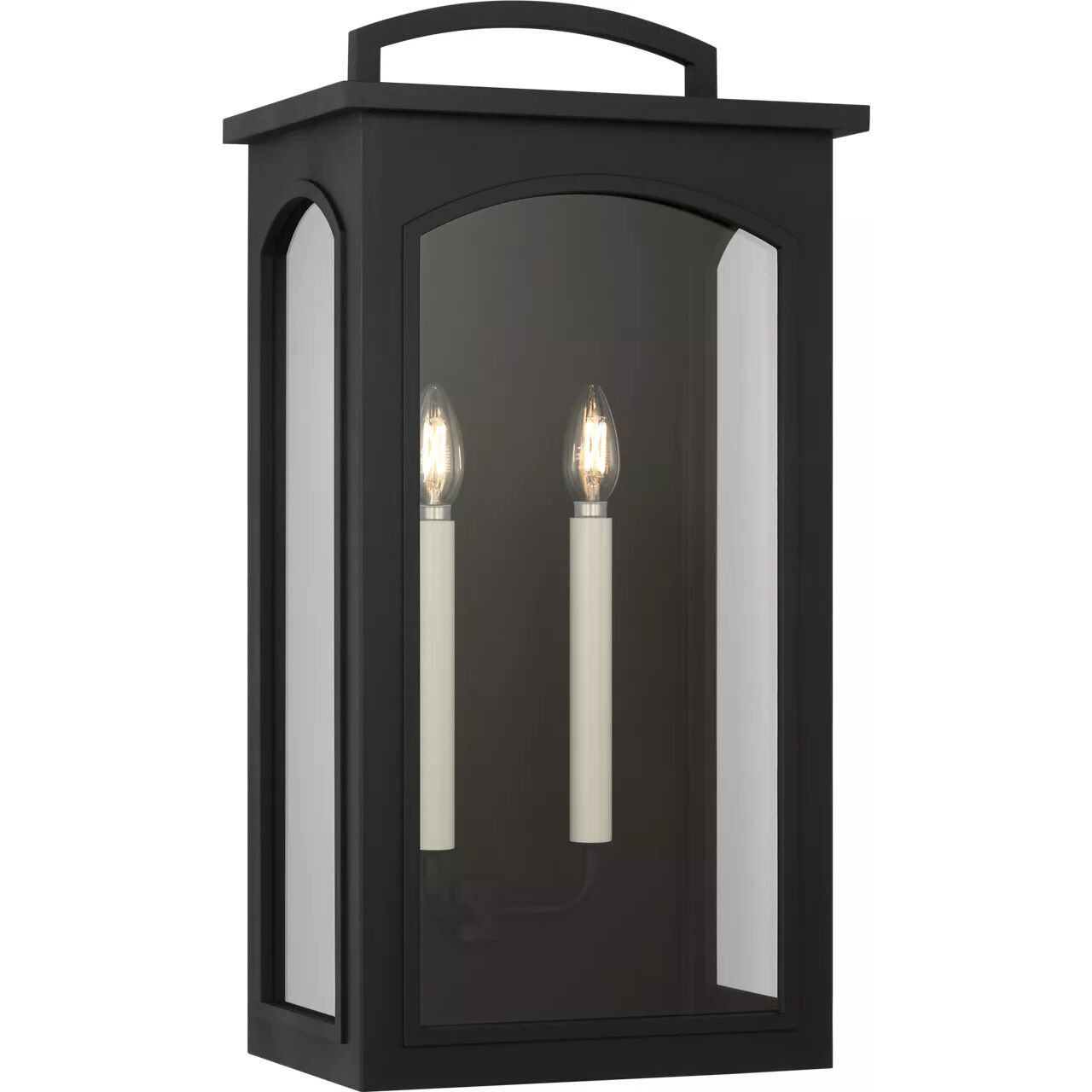 C&M by Chapman & Myers Modesto 2 Light 24.13 inch Textured Black Outdoor Wall Lantern