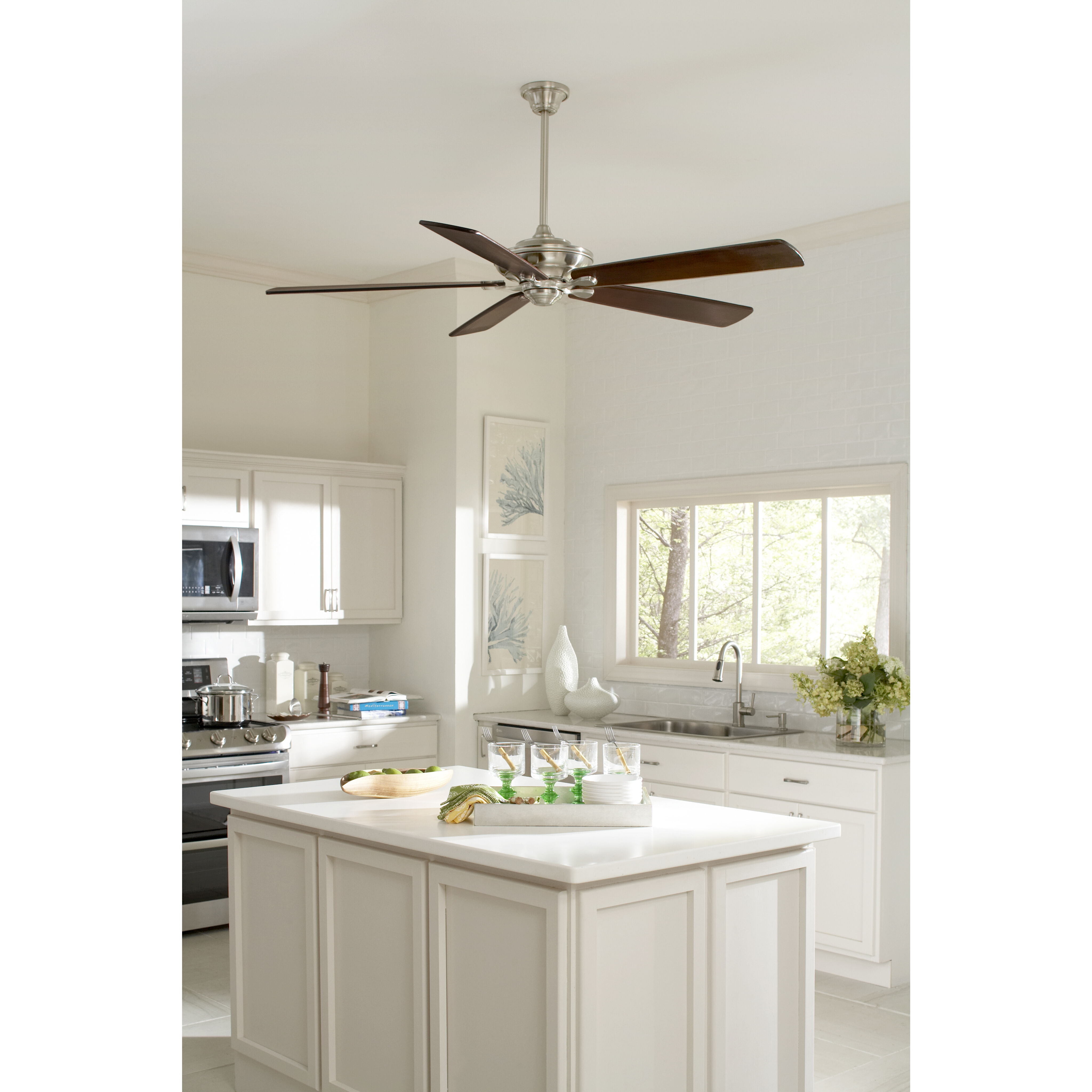 myFanimation Walnut 23.39 inch Each Fan Blades