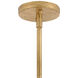 Seraphina 6 Light 28.25 inch Distressed Brass Chandelier Ceiling Light