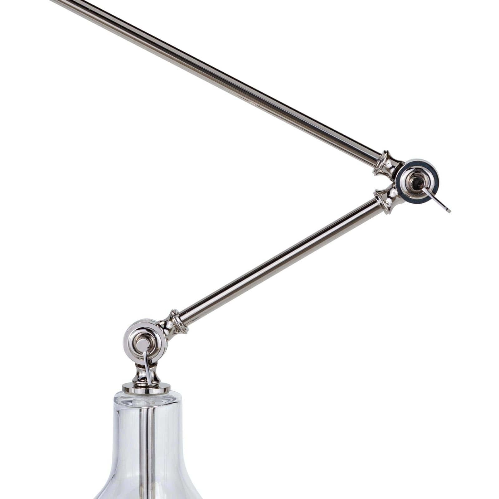 Ibis 39.5 inch 40.00 watt Polished Nickel and White Task Lamp Portable Light