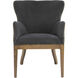 Dugan Dark Grey and Brown Arm Chair