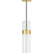 Sean Lavin Manette LED Natural Brass Pendant Ceiling Light, Integrated LED