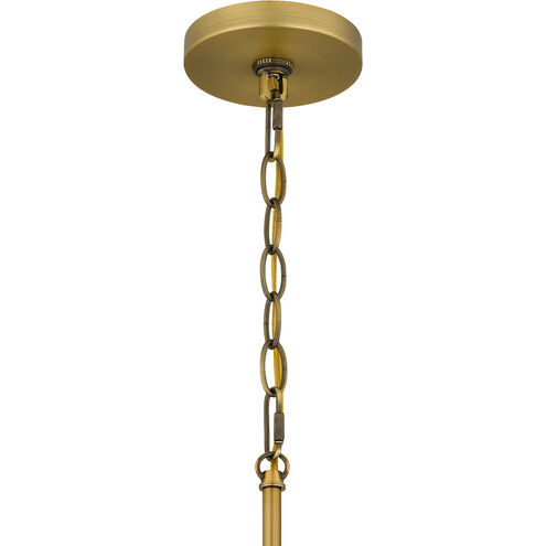 Airedale 8 Light 30 inch Aged Brass Chandelier Ceiling Light